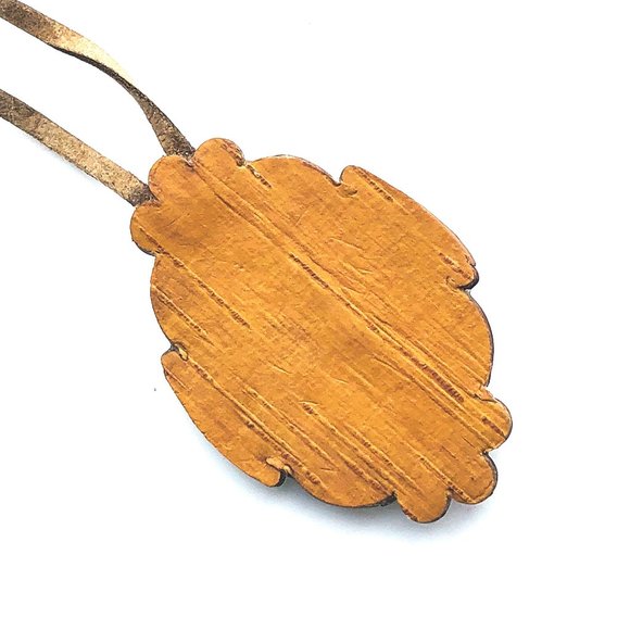 Birch Bark, Black Sardonyx, and Leather Necklace - Picture 8 of 9